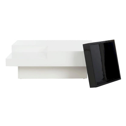 SAFAVIEH Phylis White/ Black Coffee Table - 35.4 x 35.4 x 11.8 - 35Wx35Dx12H