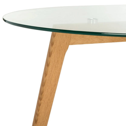 SAFAVIEH Rachelle Mid-Century Round Glass Coffee Table - 35.4 x 35.4 x 17.7 - 35Wx35Dx18H