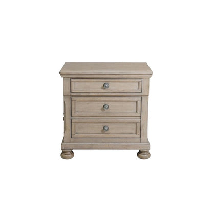 Donald 3 Piece Gray Modern Sleigh Storage Platform Bedroom Set