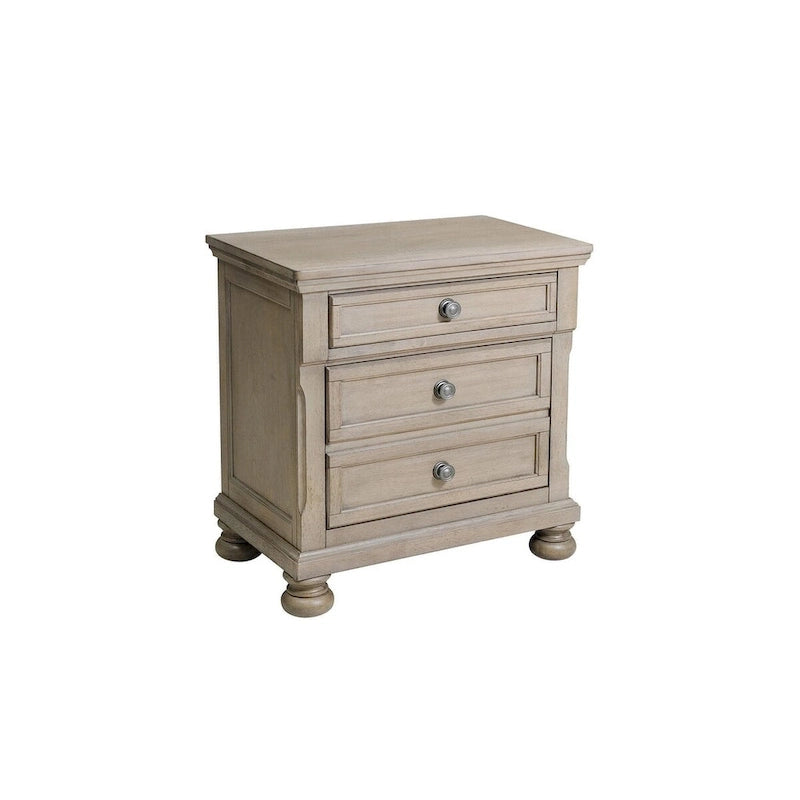 Donald 3 Piece Gray Modern Sleigh Storage Platform Bedroom Set
