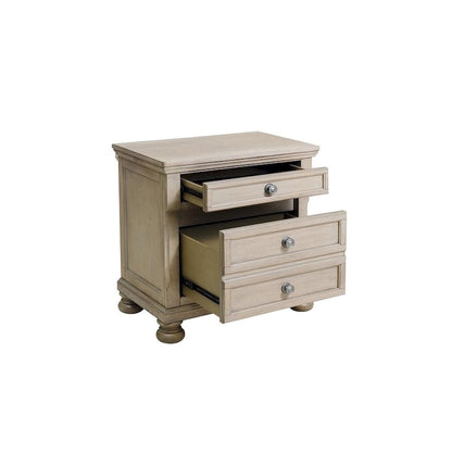 Donald 3 Piece Gray Modern Sleigh Storage Platform Bedroom Set