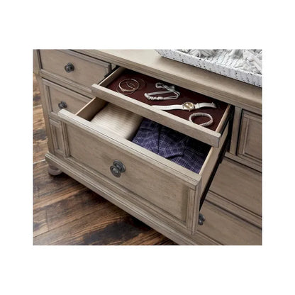 Donald 3 Piece Gray Modern Sleigh Storage Platform Bedroom Set
