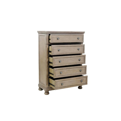 Donald 3 Piece Gray Modern Sleigh Storage Platform Bedroom Set