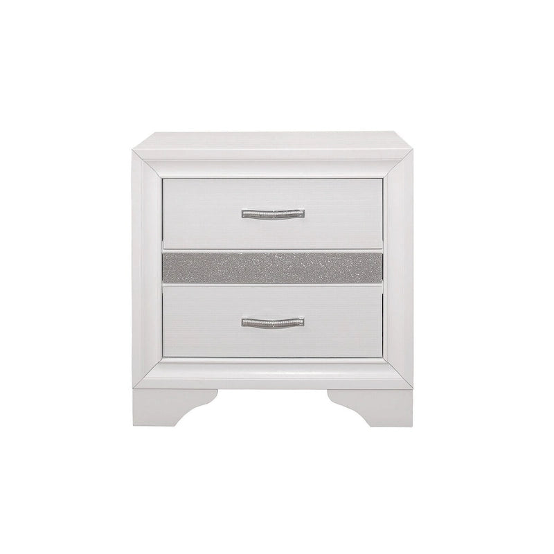 Beatrice 4 Piece White Modern Faux Leather Upholstered Storage Platform Bed