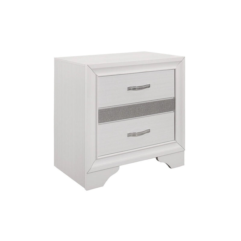 Beatrice 4 Piece White Modern Faux Leather Upholstered Storage Platform Bed