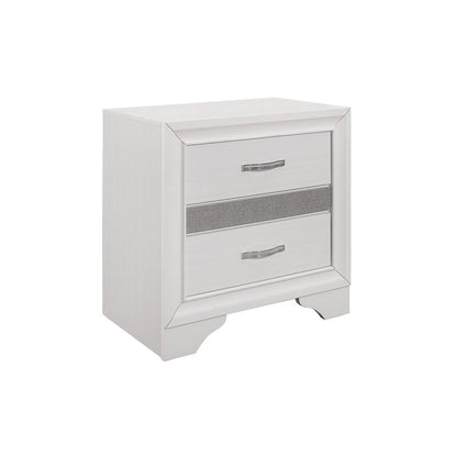 Beatrice 4 Piece White Modern Faux Leather Upholstered Storage Platform Bed