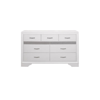 Beatrice 4 Piece White Modern Faux Leather Upholstered Storage Platform Bed