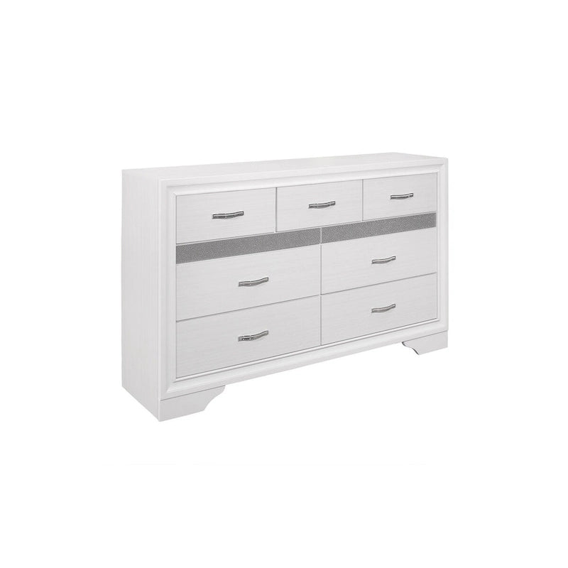 Beatrice 4 Piece White Modern Faux Leather Upholstered Storage Platform Bed