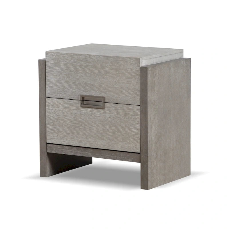 Furniture of America Cruz Contemporary Gray Solid Wood Panel 6-Piece Bed, 2 Nightstand, Chest, Dresser and Mirror Bedroom Set