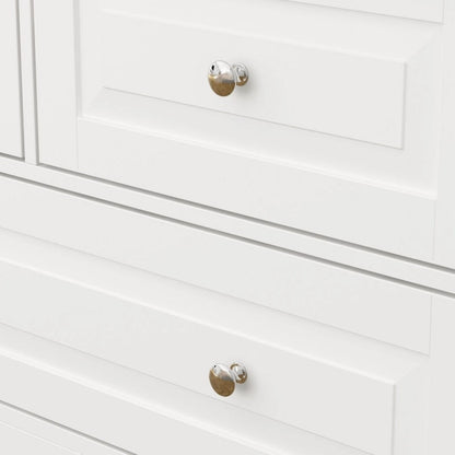 78.7H Combo Twin Wardrobe Set Elegance Meets Utility Armoires Closet