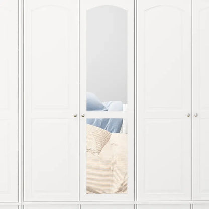 78.7H Combo Twin Wardrobe Set Elegance Meets Utility Armoires Closet