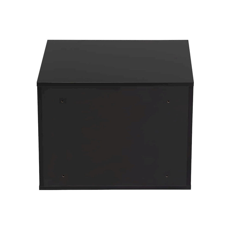 Wall-Mounted Wood Nightstand with Swing Door (Set of 2)