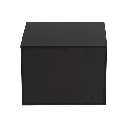 Wall-Mounted Wood Nightstand with Swing Door (Set of 2)