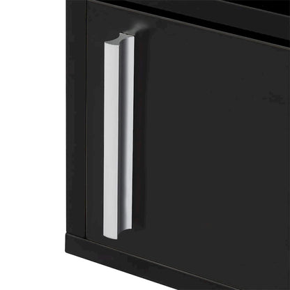 Wall-Mounted Wood Nightstand with Swing Door (Set of 2)