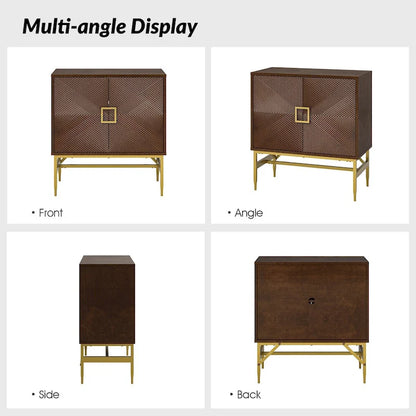 Uirich34Tall2-DoorModernAccentCabinetwithAdjustableShelves by HULALA HOME