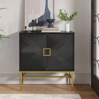 Uirich34Tall2-DoorModernAccentCabinetwithAdjustableShelves by HULALA HOME