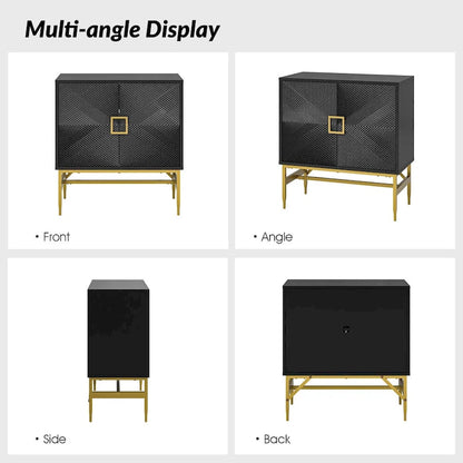 Uirich34Tall2-DoorModernAccentCabinetwithAdjustableShelves by HULALA HOME