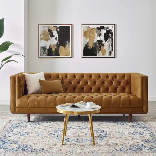 Elation Tufted Performance Velvet Sofa