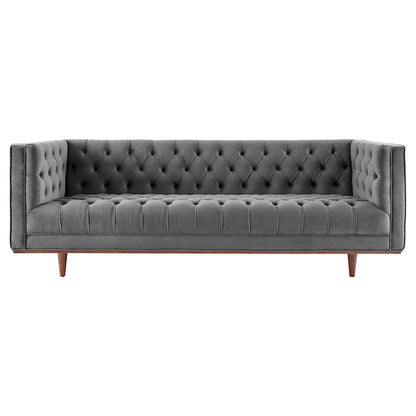 Elation Tufted Performance Velvet Sofa