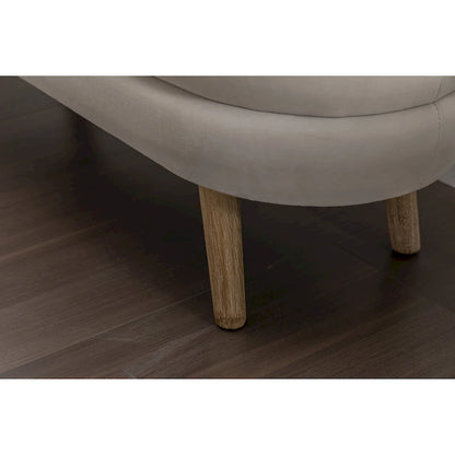 Upholstered Storage Bench with Wooden Legs