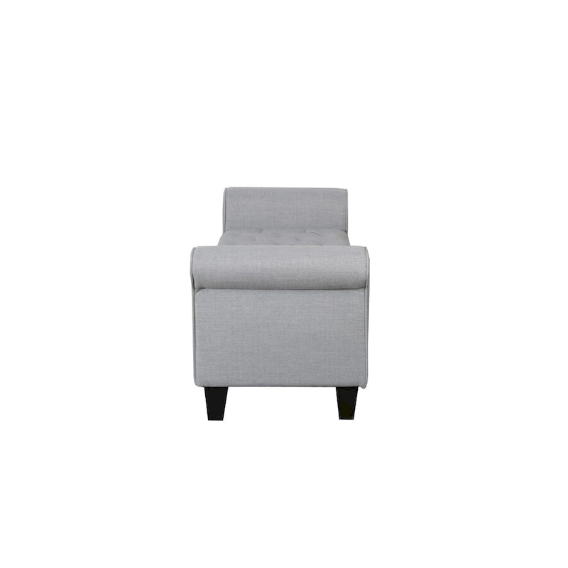 Porthos Home Theon Fabric Flip Top Button Tufted Storage Bench