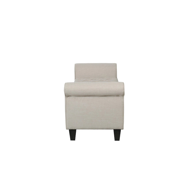 Porthos Home Theon Fabric Flip Top Button Tufted Storage Bench