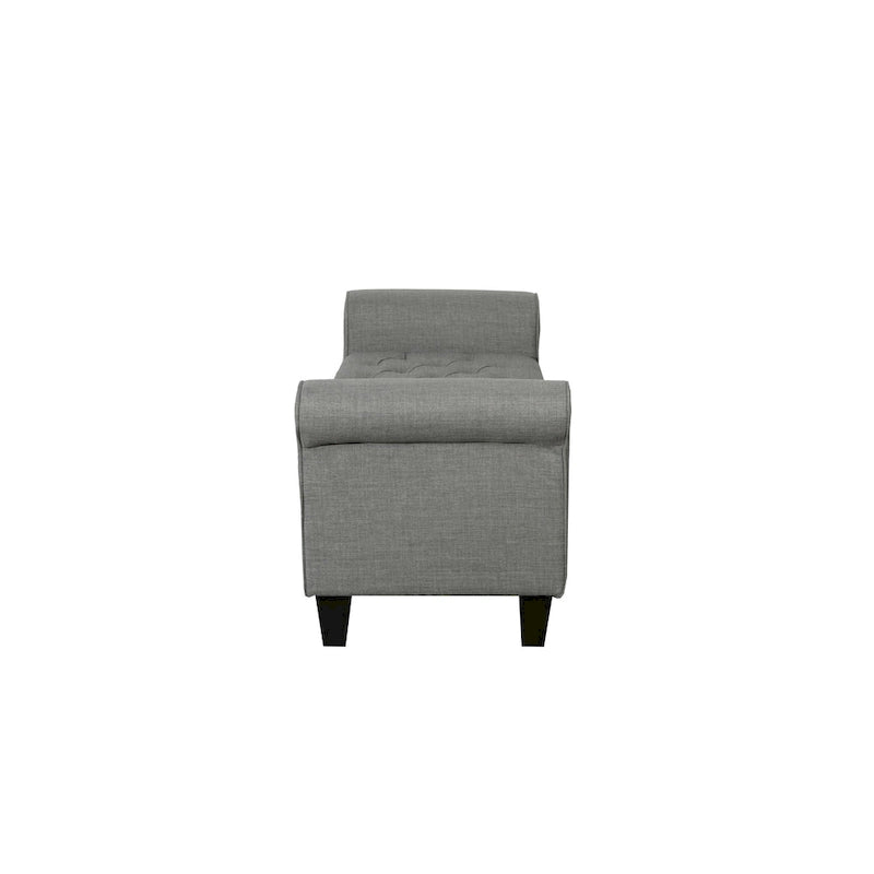 Porthos Home Theon Fabric Flip Top Button Tufted Storage Bench