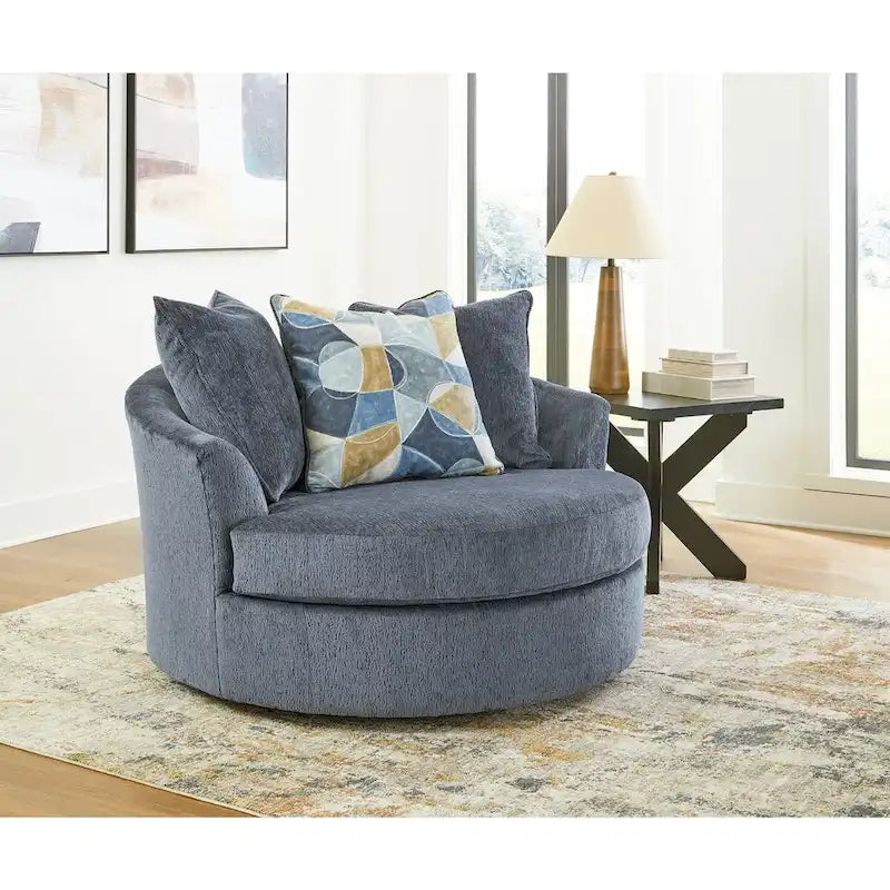 Signature Design by Ashley Maxon Place Oversized Swivel Accent Chair - 56W x 55D x 35H