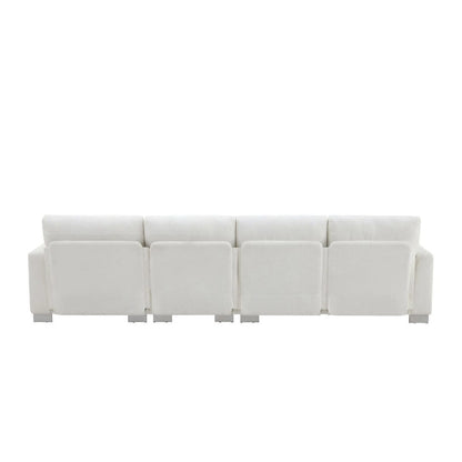 Oversized Sectional Couch with Chaise Lounge, L-shaped Chenille Sectional Sofa for Living Room,Apartment,Office