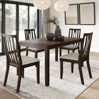 CraftPorch Contemporary 5-piece Wooden Dining Set