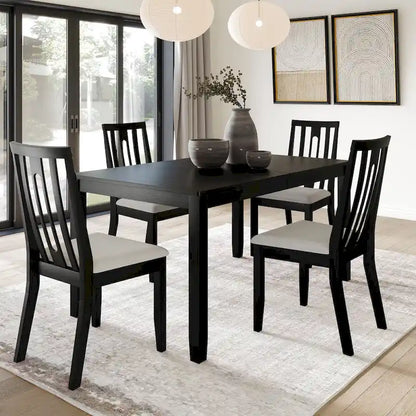 CraftPorch Contemporary 5-piece Wooden Dining Set