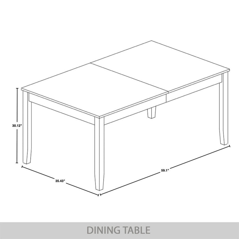 CraftPorch Contemporary 5-piece Wooden Dining Set