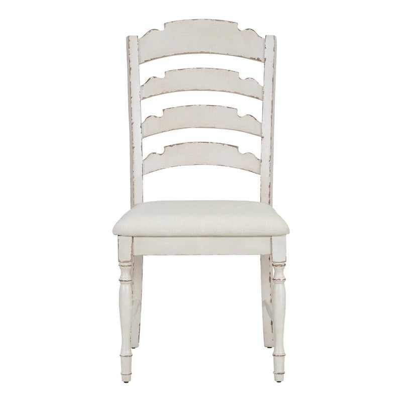 Vintage Traditional 4-Piece Upholstered Dining Chairs with Serrated Backs