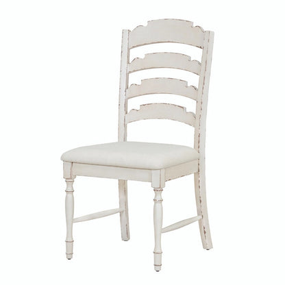 Vintage Traditional 4-Piece Upholstered Dining Chairs with Serrated Backs