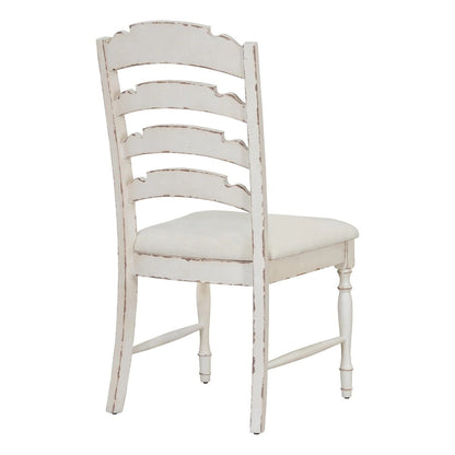 Vintage Traditional 4-Piece Upholstered Dining Chairs with Serrated Backs