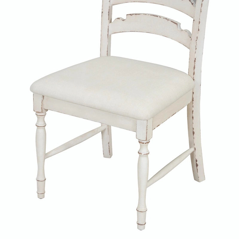 Vintage Traditional 4-Piece Upholstered Dining Chairs with Serrated Backs