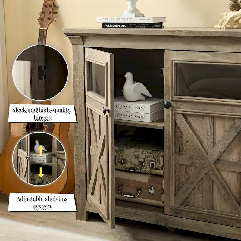 2 Doors Cabinet Large Buffet Sideboard Cabinet