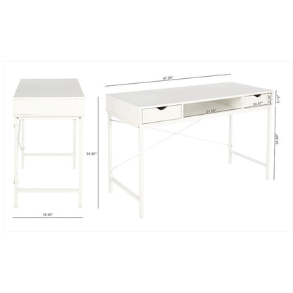 JJS 48' Writing Desk with Drawers, Contemporary Home Office Large Computer Laptop Workstation with Storage