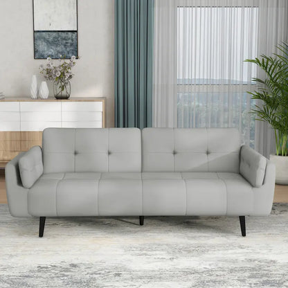 Convertible Futon Sofa Reclining Adjustable Back Couch Bed Sleeper