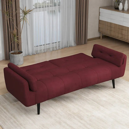 Convertible Futon Sofa Reclining Adjustable Back Couch Bed Sleeper
