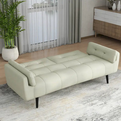 Convertible Futon Sofa Reclining Adjustable Back Couch Bed Sleeper
