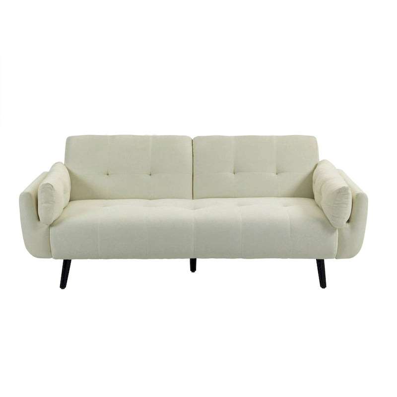 Convertible Futon Sofa Reclining Adjustable Back Couch Bed Sleeper