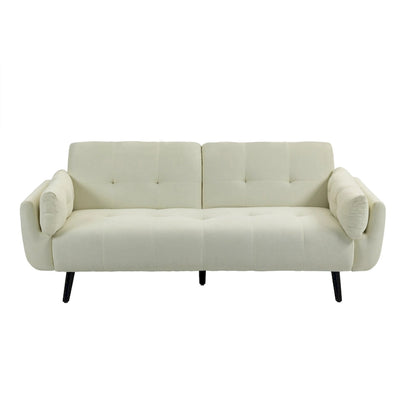 Convertible Futon Sofa Reclining Adjustable Back Couch Bed Sleeper