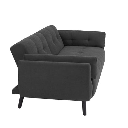 Convertible Futon Sofa Reclining Adjustable Back Couch Bed Sleeper
