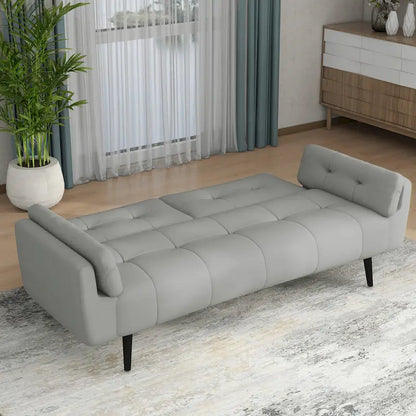 Convertible Futon Sofa Reclining Adjustable Back Couch Bed Sleeper