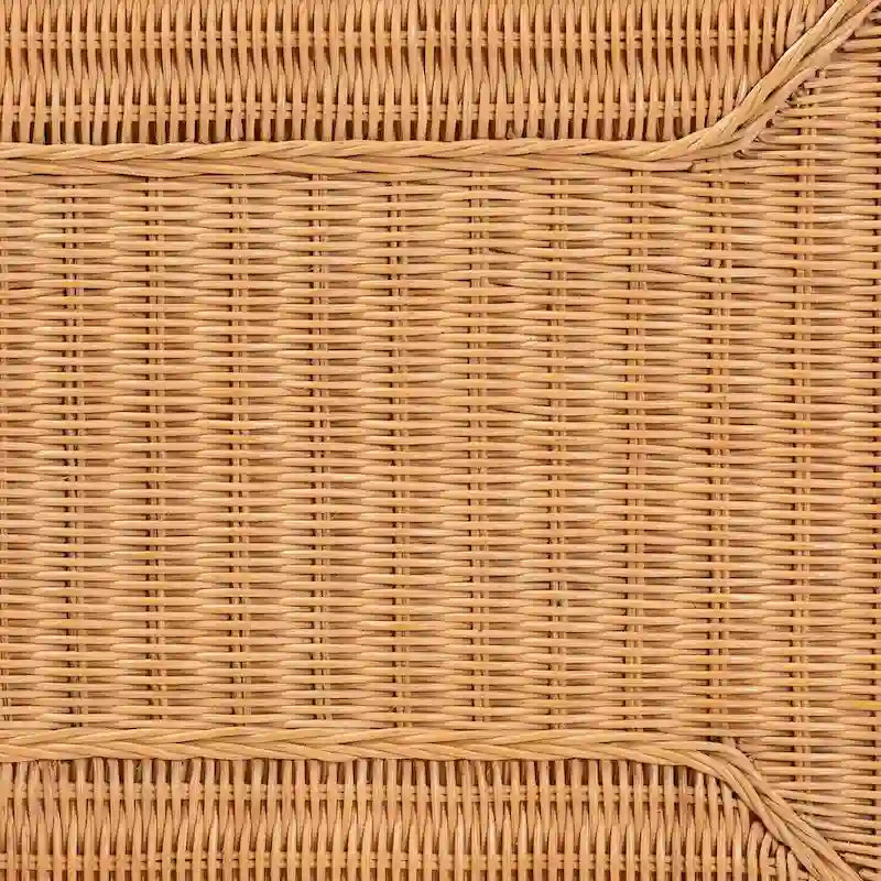 Minahasa Bohemian Light Honey Braided Rattan Coffee Table