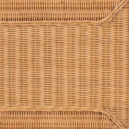 Minahasa Bohemian Light Honey Braided Rattan Coffee Table