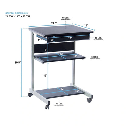 Ergonomically Designed Space-saver Computer Desk