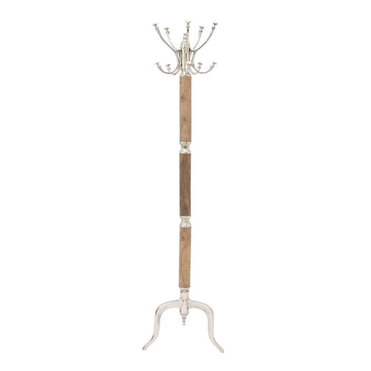 Aluminum Metal Coat Rack - Silver or Gold - Roche River Decor