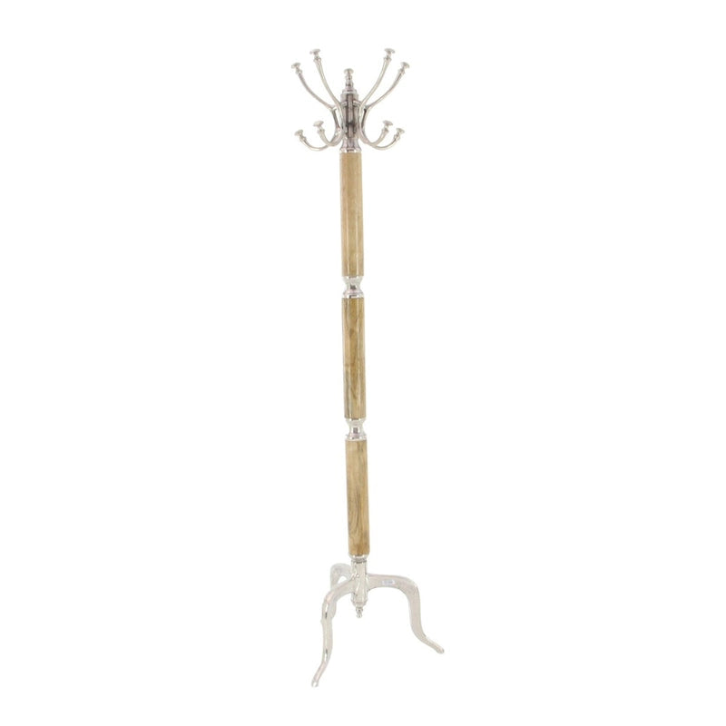 Aluminum Metal Coat Rack - Silver or Gold - Roche River Decor